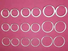 1 Paar einfache Creolen 925