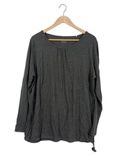 BARBARA BECKER Damen Langarmshirt Gr. 48/XL Grau Casual Basic