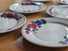 6 Kuchenteller Lilien