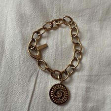 Jette Joop Damen Armband Armkette Edelstahl Gold mit Anhänger Gliederarmband NEU