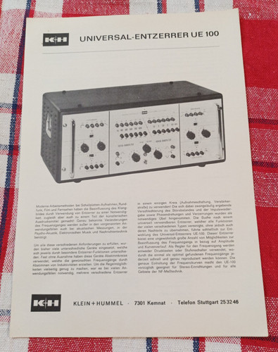 Alte technische broschüre - technische,