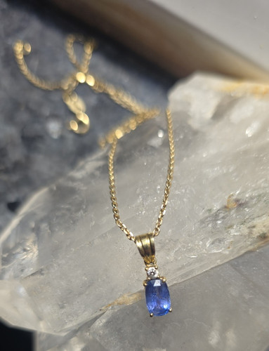 14kt gelbgold anhänger mit - 14kt,