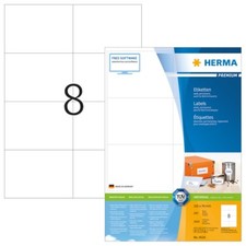HERMA 4626 Etiketten Premium A4 105x74 mm weiß Papier matt 1600 St.