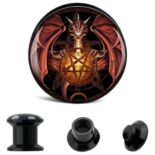4mm 16mm ohr plug drache - plug,