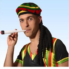 Rasta Mütze mit Dreadlocks +