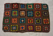 Kissenbezug Vintage Granny-Squares ca. 60 cm x 40 cm