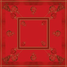 Tischdecke Tiffany in Rot aus Linclass® Airlaid 80 x 80 cm, 1 Stück - Weihnacht