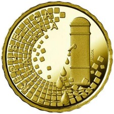 Goldmünze Trevi-Brunnen