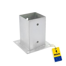 Aufschraubhülse Bodenhülse Pfostenträger Feuerverzinkt rechteckig – PSP