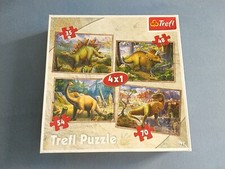 Trefl Puzzle Box 4 x 1 Dinosaurier ab 4 Jahren 
