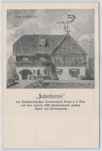 Ansichtskarte jahnhaus - ansichtskarte,