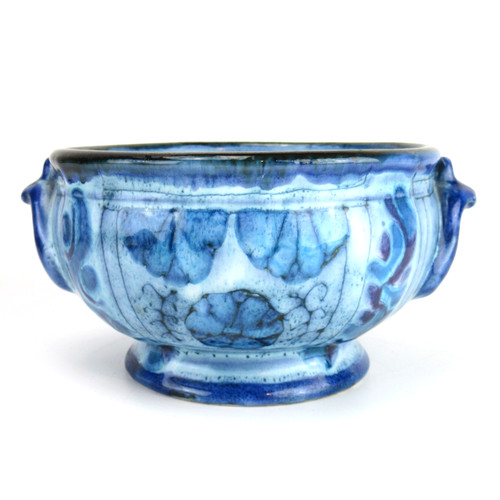 Dekorative keramik schale blau - dekorative,