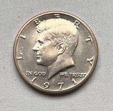 Münze USA Half Dollar 1971 Liberty ohne Münzzeichen