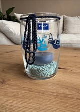 Dekoglas Mit Kies Und Kerze