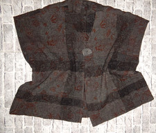 Hopsack wollweste lagenlook - wollweste,,