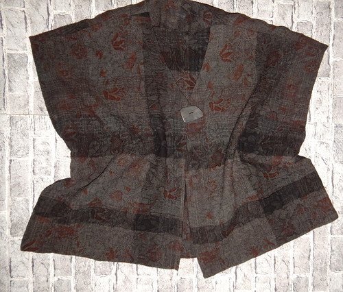 Hopsack wollweste lagenlook - wollweste,,