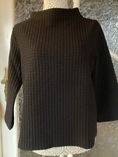 Opus Sweatshirt Galvi Damen Pullover Dunkelblau 3/4 Arm Marine Gr.36