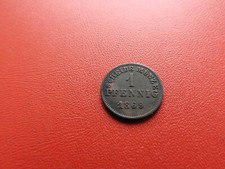 * Hessen 1 Pfennig 1869  *