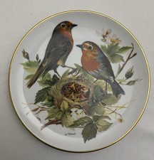 Wandteller Tirschenreuth Porzellan Rotkehlchen Limitiert mit Zertifikat