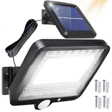 100 LED Solarlampe Solarleuchte mit Bewegungsmelder Außen Fluter Strahler Retoo
