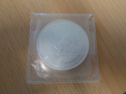 Unze silber gabun springbock - silber,