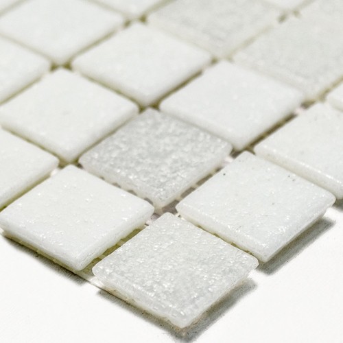 Glasmosaik fliesen weiss - mix, |