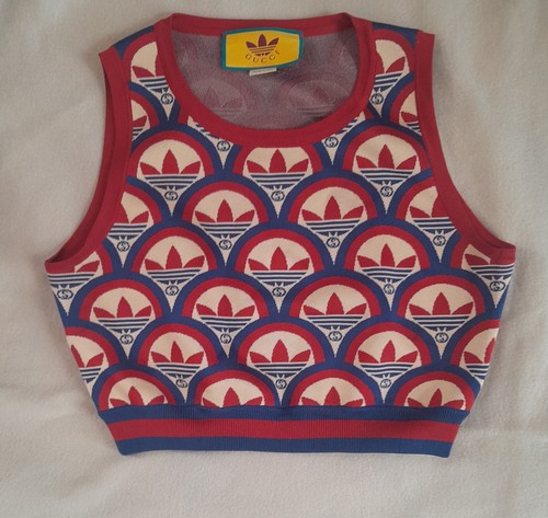Gucci adidas jacquard top - x,