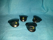 Playmobil Polizist Polizei 4 x Mütze schwarz Cop amerikanische Version Set top