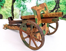 Alte   Blech   Kanone   Geschütz     ca.  16 cm lang