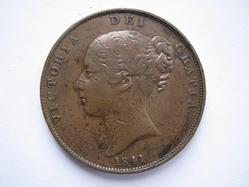 1841 victoria kupferpfennig - 1841,