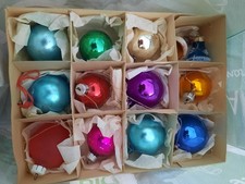 10 Herrliche Weihnachtskugeln Aus Lauscha Bunt 2 Glocken