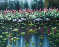 Seerosen ORIGINAL Ölgemälde