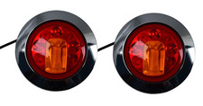2x LED Round Tail Lights
