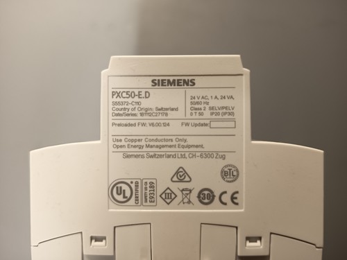 Siemens pxc50 d - siemens, pxc50-e.d