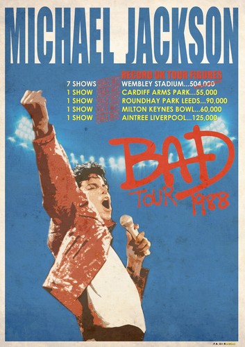 Michael jackson bad - michael, tour