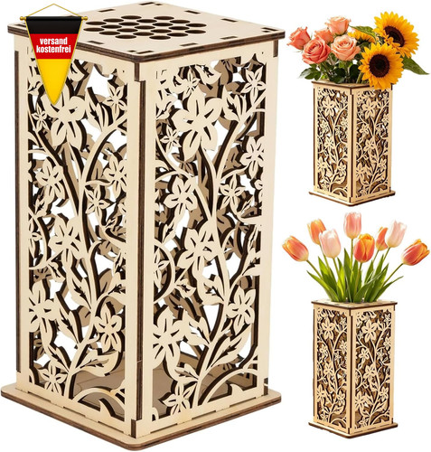 Holz deko vase - deko, für
