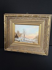 Ölgemälde Winterlandschaft