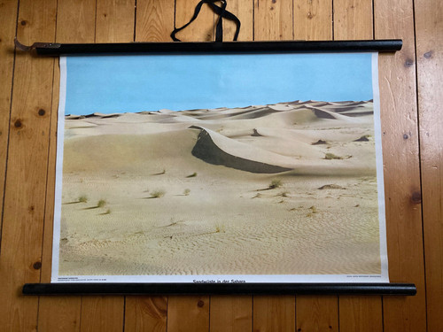 Schulwandkarte sandwüste - schulwandkarte, •