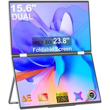 15,6" Tragbare Monitore Faltbar Dual Portable Display LCD Display 1080P mit VESA