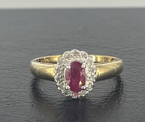 Cluster ring gelbgold 0 - 9, 0,5