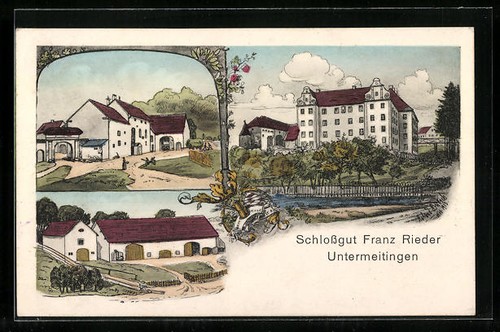 Untermeitingen ansichtskarte - untermeitingen,,