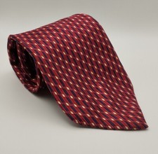 Seidenkrawatte bestickt rot
