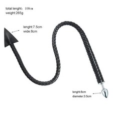 Peitsche Flogger Bullwhip Devil-tail-Steel-Plug-Cosplay-Stopper Flogger Stecker