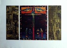 TRIPTYCHON - F. MICHELSEN - RADIERUNG - SIGNIERT, NUM. 1/20  ( N-4099/0)