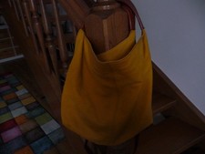 Taskana made in Italy Genuine leather ocker superweiche Handtasche 30x40