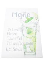 TCHIBO Bild Mojito Cocktail Rezept Modern Minimalistisch Mehrfarbig Stoff