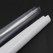 Adhäsionfolie Transparent/Weiß ohne Kleber selbsthaftend statisch zum Plotten 