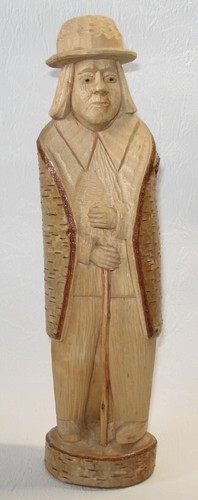 Holz figur handgeschnitzte - –,