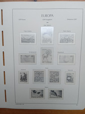 Leuchtturm SF Europa CEPT Vordruckblätter 1986-1987