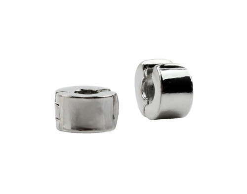 Metallperlen clip platin - 2,